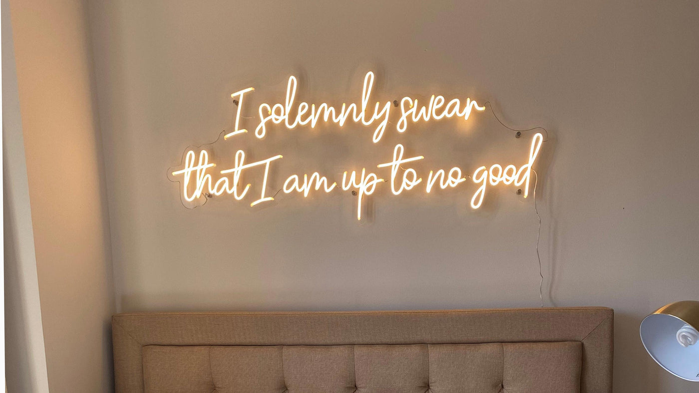 inspirational quote neon sign