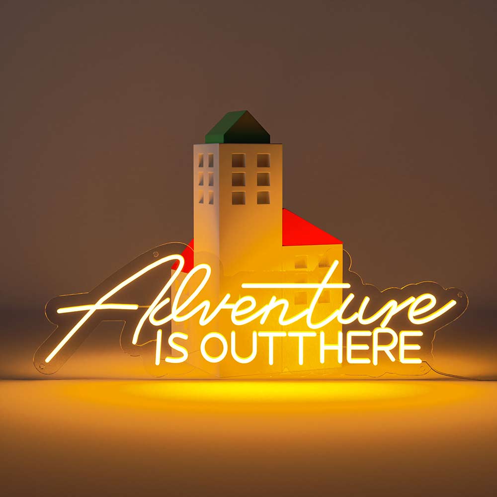 Adventure Is Out There Neon Sign
