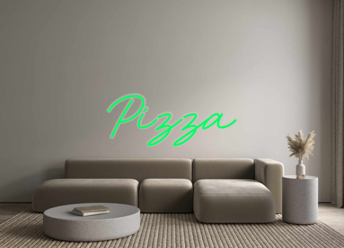 Custom Neon: Pizza