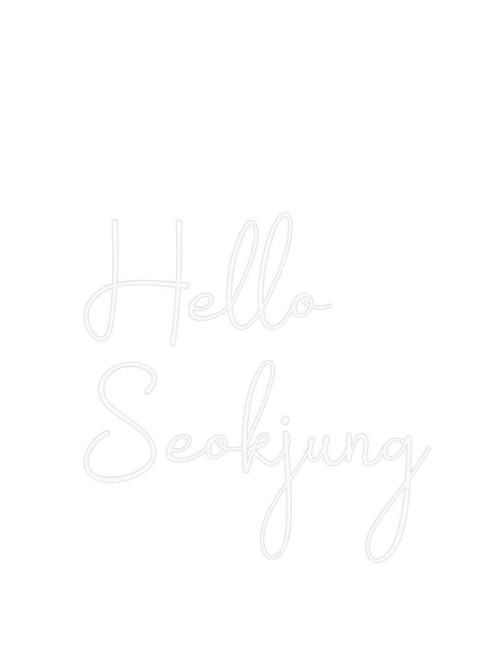 Custom Neon: Hello
Seokjung