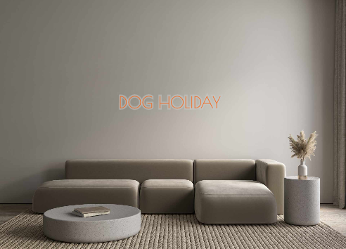 Custom Neon: DOG HOLIDAY