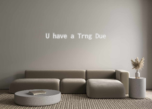 Custom Neon: U have a Trng...