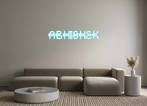 Custom Neon: ABHISHEK