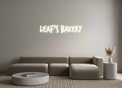 Custom Neon: LEAF'S BAKERY