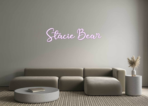 Custom Neon: Stacie Bear