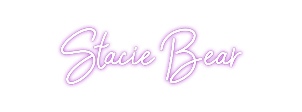 Custom Neon: Stacie Bear