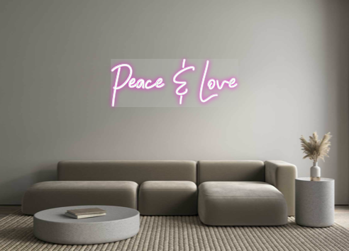 Custom Neon: Peace & Love