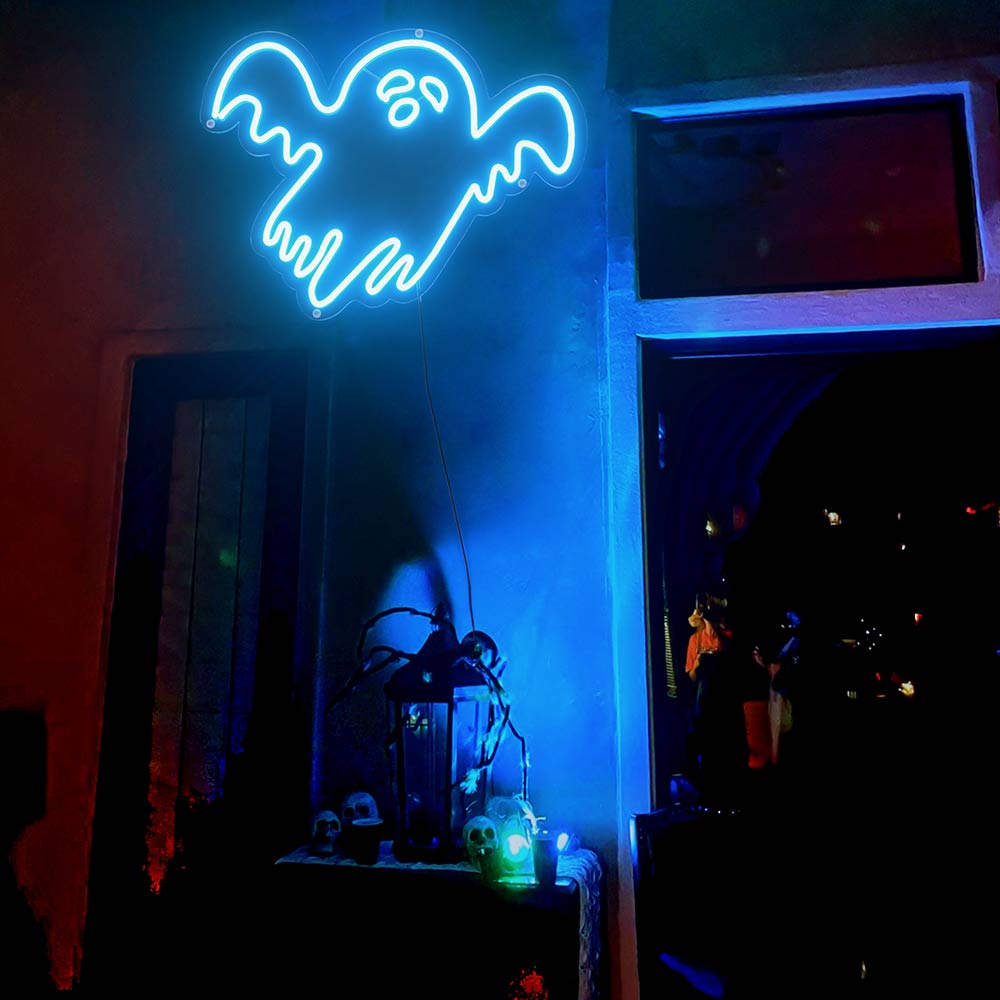 Ghost Halloween Neon Sign