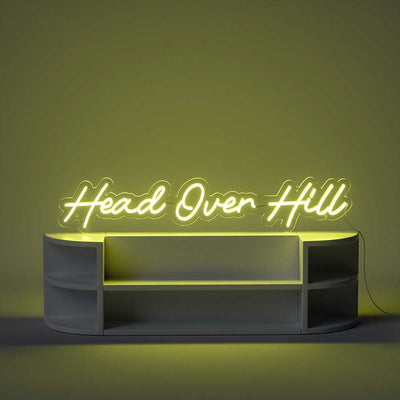 Head Over Hill Neon Sign