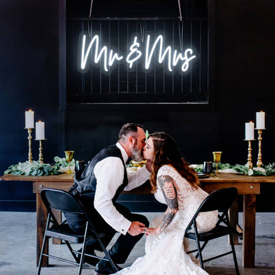 Mr and Mrs Neon Sign