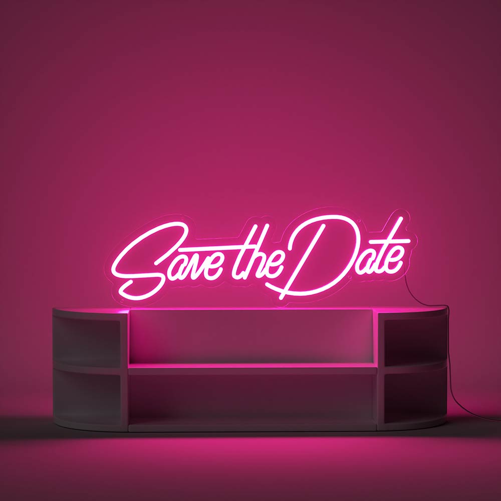 Save the Date Neon Sign