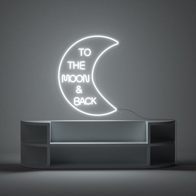 To the Moon and Back Neon Sign